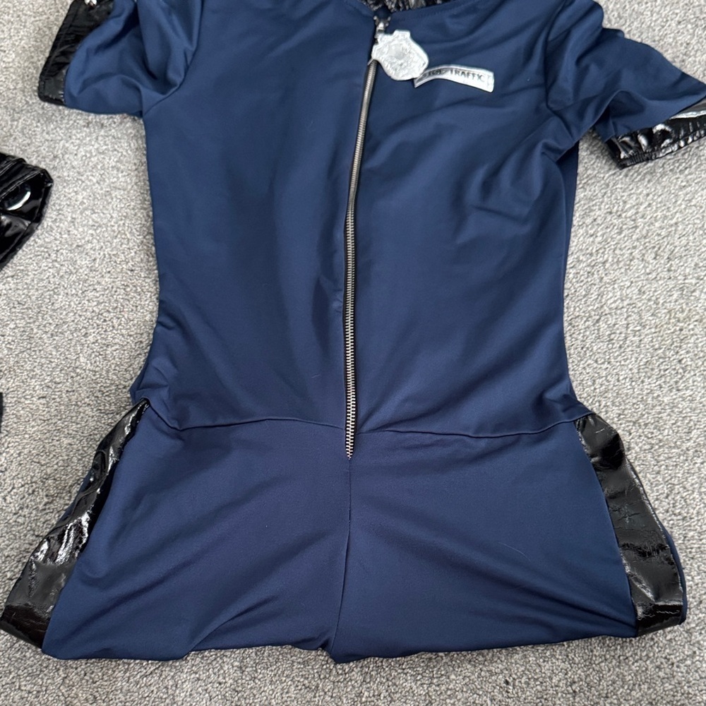 Women's police Navy and Black Costume - Picture 2 of 2